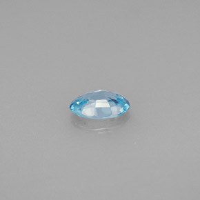 Circón azul natural de 0,54 ct, corte óvalo, VVS-VS
