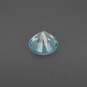 Circón azul natural de 1,02 ct, corte redondo, VS