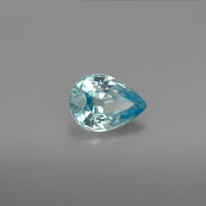 Circón azul natural de 1,49 ct, en forma de pera, VVS