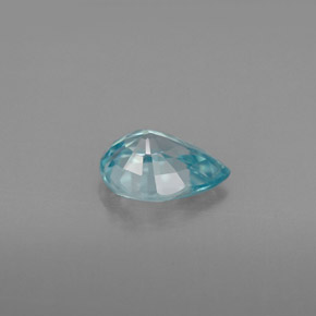 Circón azul natural de 1,49 ct, en forma de pera, VVS