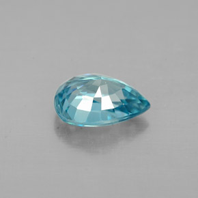 Circón Azul natural de 1.28 ct, En forma de pera, VVS