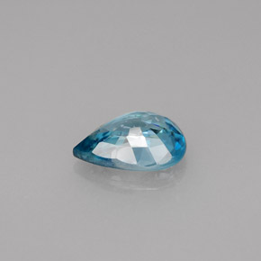 Circón azul natural de 1,45 ct, en forma de pera, VS