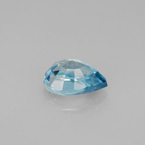 Circón azul natural de 1,96 ct, en forma de pera, VVS-VS