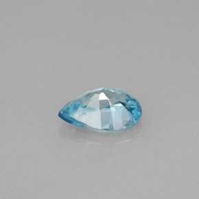 Circón azul natural de 1,39 ct, en forma de pera, VS