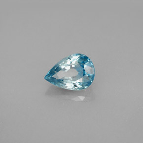 Circón azul natural de 1,83 ct, en forma de pera, VS