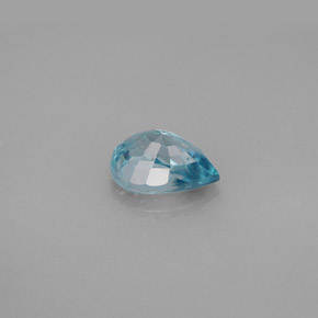 Circón azul natural de 1,83 ct, en forma de pera, VS
