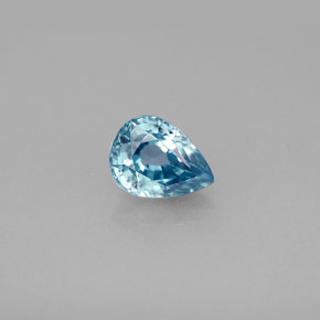 Circón azul natural de 1,83 ct, en forma de pera, VVS-VS