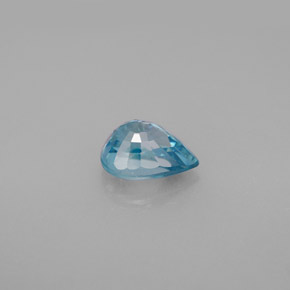 Circón azul natural de 1,83 ct, en forma de pera, VVS-VS