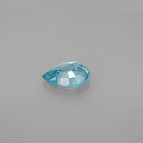Circón azul natural de 1,55 ct, en forma de pera, VS
