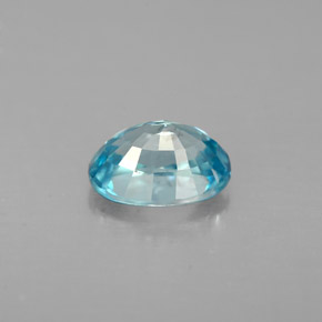 Circón azul natural de 1,41 ct, corte óvalo, VVS-VS