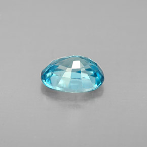 Circón azul natural de 1,37 ct, corte óvalo, VS