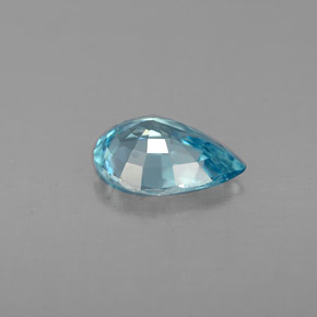 Circón azul natural de 1,34 ct, en forma de pera, VVS