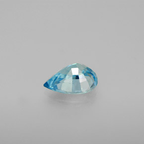 Circón azul natural de 1,30 ct, en forma de pera, VVS-VS