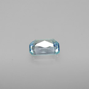 Circón azul natural de 1,38 ct, corte esmeralda, VVS-VS