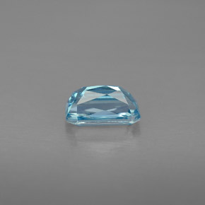 Circón azul natural de 1,27 ct, corte esmeralda, VVS-VS