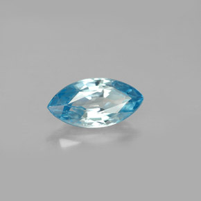Circón azul natural de 1,70 ct, marquesa, VS
