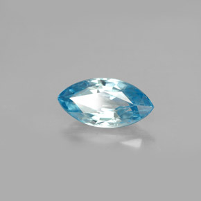 Circón azul natural de 1,70 ct, marquesa, VS