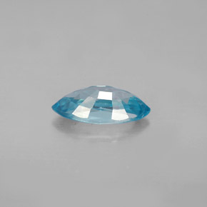 Circón azul natural de 1,70 ct, marquesa, VS