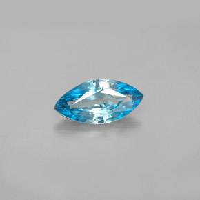 Circón azul natural de 1,41 ct, marquesa, VS