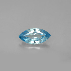 Circón azul natural de 1,58 ct, marquesa, VS