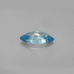 Circón azul natural de 1,58 ct, marquesa, VS