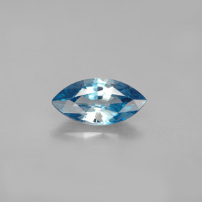 Circón azul natural de 1,49 ct, marquesa, VVS-VS