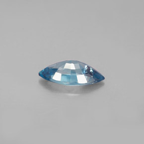 Circón azul natural de 1,49 ct, marquesa, VVS-VS