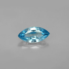 Circón azul natural de 1,68 ct, marquesa, VVS-VS