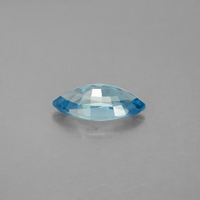 Circón azul natural de 1,68 ct, marquesa, VVS-VS