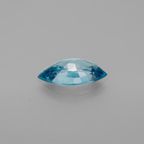 Circón azul natural de 1,51 ct, marquesa, VS