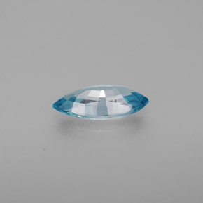 Circón azul natural de 1,38 ct, marquesa, VS