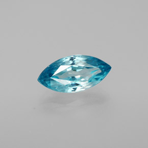 Circón azul natural de 1,87 ct, marquesa, VVS-VS