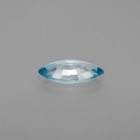 Circón azul natural de 1,17 ct, marquesa, VS