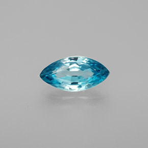 Circón azul natural de 1,52 ct, marquesa, VVS-VS