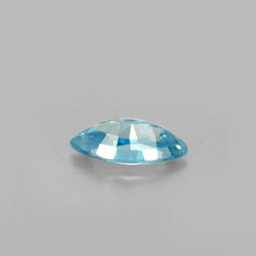 Circón azul natural de 1,51 ct, marquesa, VS