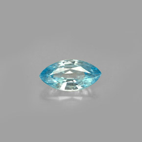 Circón azul natural de 1,49 ct, marquesa, VVS-VS