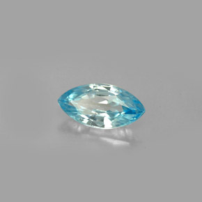 Circón azul natural de 1,49 ct, marquesa, VVS-VS
