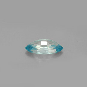 Circón azul natural de 1,49 ct, marquesa, VVS-VS
