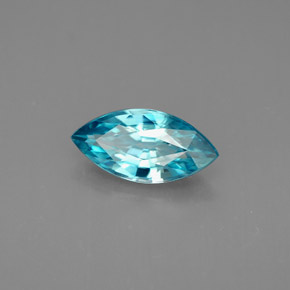 Circón azul natural de 1,51 ct, marquesa, VVS