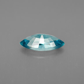 Circón azul natural de 1,51 ct, marquesa, VVS