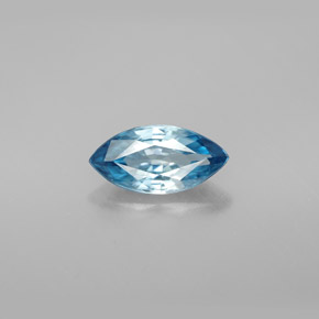 Circón azul natural de 1,56 ct, marquesa, VVS