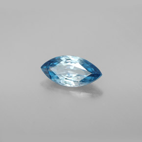 Circón azul natural de 1,56 ct, marquesa, VVS