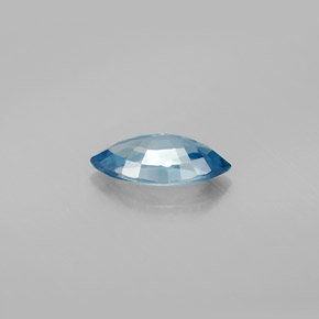 Circón azul natural de 1,56 ct, marquesa, VVS