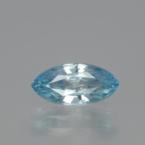 Circón azul natural de 1,86 ct, marquesa, VVS
