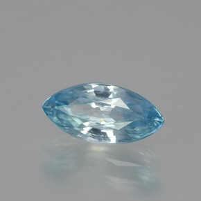 Circón azul natural de 1,86 ct, marquesa, VVS