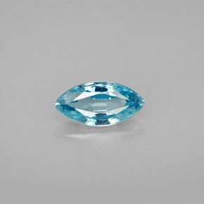 Circón azul natural de 1,83 ct, marquesa, VVS