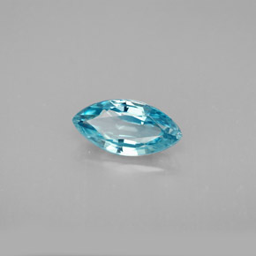 Circón azul natural de 1,83 ct, marquesa, VVS