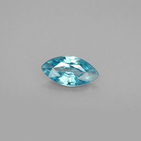 Circón azul natural de 1,24 ct, marquesa, VS