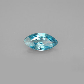 Circón azul natural de 1,24 ct, marquesa, VS
