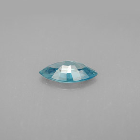 Circón azul natural de 1,24 ct, marquesa, VS